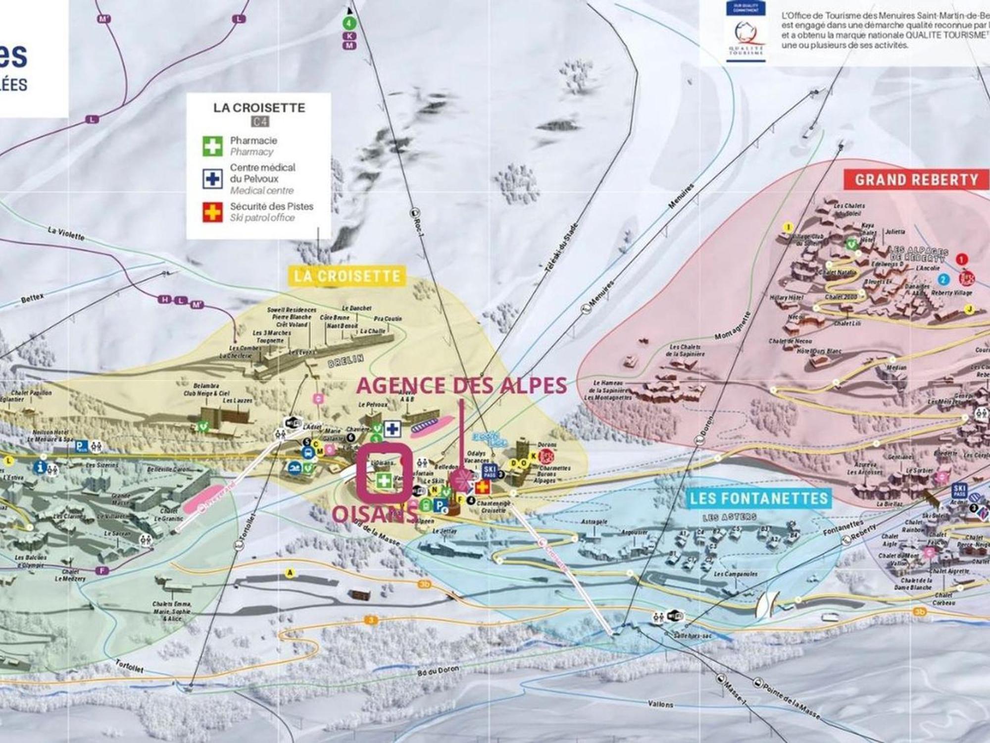 Studio Renove Pour 4, Ski Aux Pieds, La Croisette, Les Menuires - Fr-1-452-230 سان-مارتن-دي-بيفيل المظهر الخارجي الصورة
